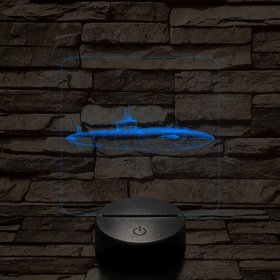 Harci tengerlatjáró 7 színű valósághű 3D led lámpa