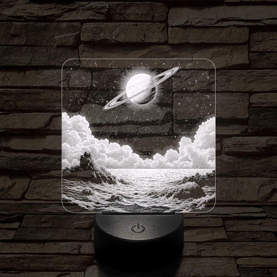 Űrbéli álom 7 színű valósághű 3D led lámpa