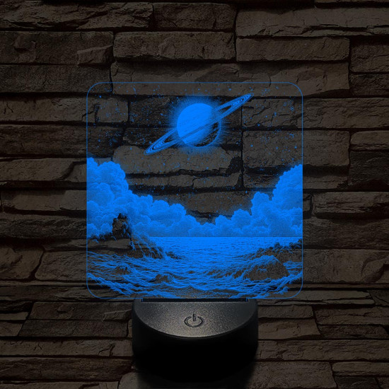 Űrbéli álom 7 színű valósághű 3D led lámpa