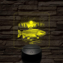 Atlanti Lazac hal 7 színű valósághű 3D led lámpa