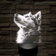 Husky profil 7 színű valósághű 3D led lámpa