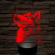 Husky profil 7 színű valósághű 3D led lámpa