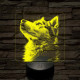 Husky profil 7 színű valósághű 3D led lámpa