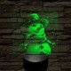 Cuki hóember 7 színű valósághű 3D led lámpa