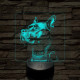 Cane corso masztiff portré 7 színű valósághű 3D led lámpa