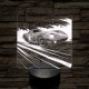 Chevrolet Corvette 1970 7 színű valósághű 3D led lámpa