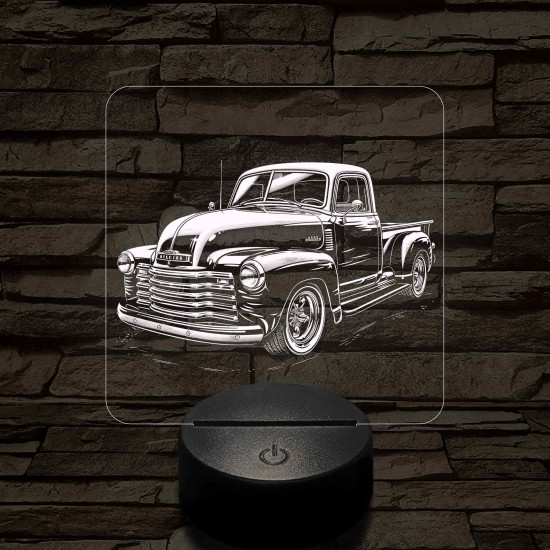 Chevrolet 3100 7 színű valósághű 3D led lámpa