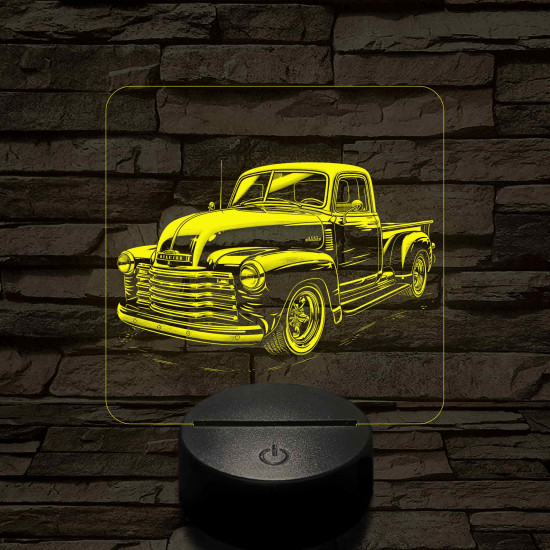 Chevrolet 3100 7 színű valósághű 3D led lámpa