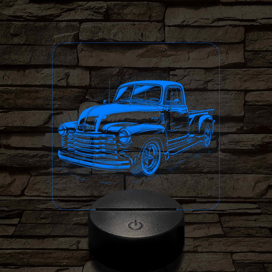 Chevrolet 3100 7 színű valósághű 3D led lámpa