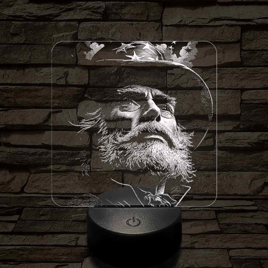 Amerikai nagybácsi 7 színű valósághű 3D led lámpa