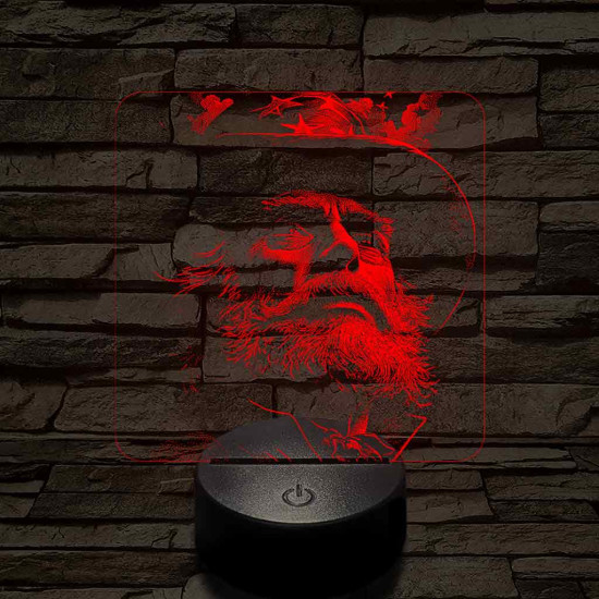 Amerikai nagybácsi 7 színű valósághű 3D led lámpa