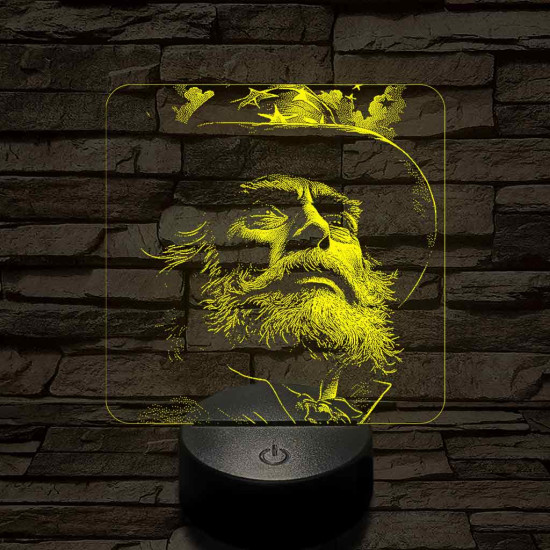 Amerikai nagybácsi 7 színű valósághű 3D led lámpa