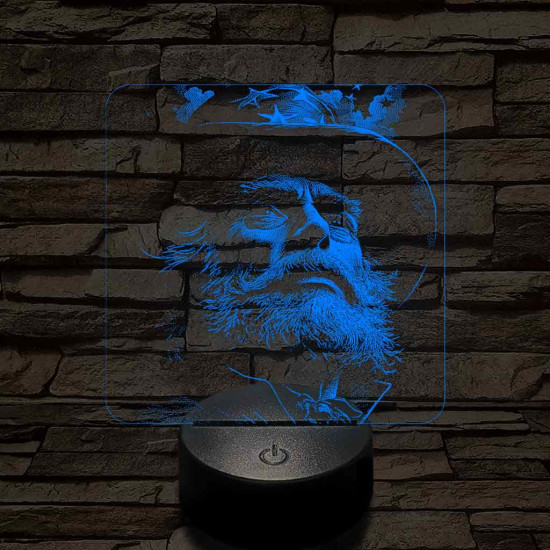 Amerikai nagybácsi 7 színű valósághű 3D led lámpa