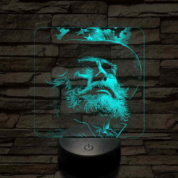 Amerikai nagybácsi 7 színű valósághű 3D led lámpa