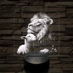 Paradicsomi környezet 7 színű valósághű 3D led lámpa