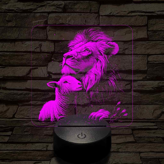 Paradicsomi környezet 7 színű valósághű 3D led lámpa