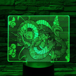 Tekeredő Sárkány 7 színű valósághű 3D led lámpa