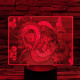 Tekeredő Sárkány 7 színű valósághű 3D led lámpa