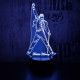 Freddie Mercury 7 színű 3D led lámpa