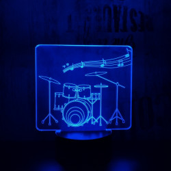 Dobos 7 színű 3D led lámpa