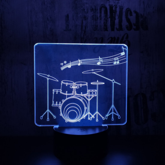 Dobos 7 színű 3D led lámpa