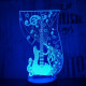 Gitár 2 7 színű 3D led lámpa