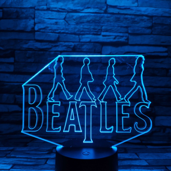 Beatles 7 színű 3D led lámpa