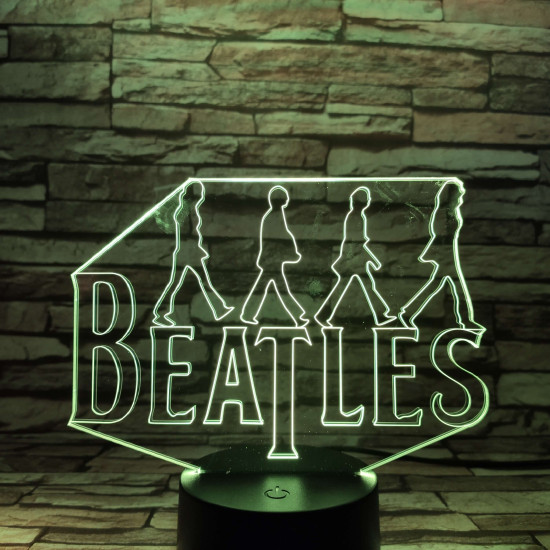 Beatles 7 színű 3D led lámpa