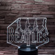 Beatles 7 színű 3D led lámpa