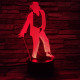 Michael Jackson 7 színű 3D led lámpa