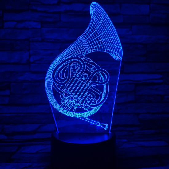 Kürt 7 színű 3D led lámpa