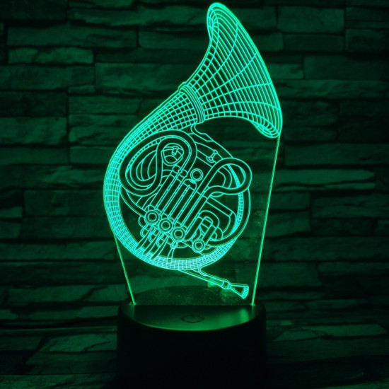 Kürt 7 színű 3D led lámpa