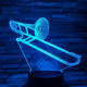 Harsona 7 színű 3D led lámpa