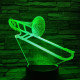 Harsona 7 színű 3D led lámpa