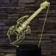 Elektromos gitár 7 színű 3D led lámpa