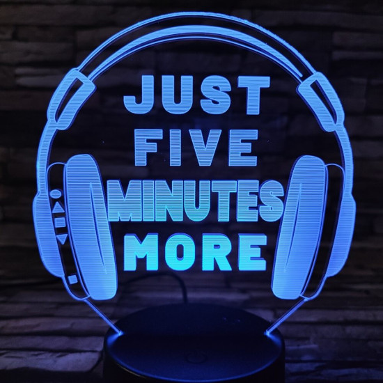 Fejhallgató Gamer 2 7 színű 3D led lámpa