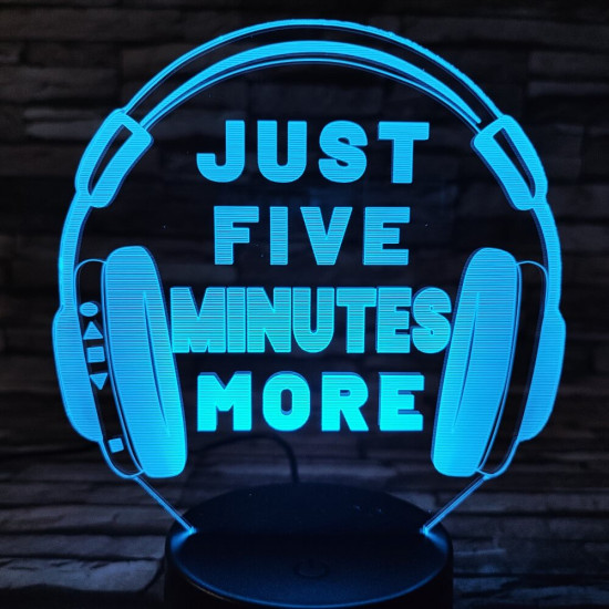 Fejhallgató Gamer 2 7 színű 3D led lámpa