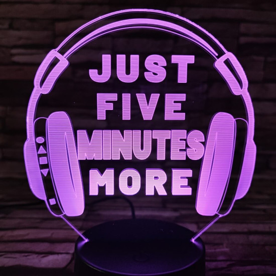 Fejhallgató Gamer 2 7 színű 3D led lámpa