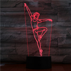 Balett Táncos 3D led lámpa