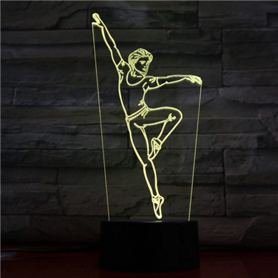 Balett Táncos 3D led lámpa