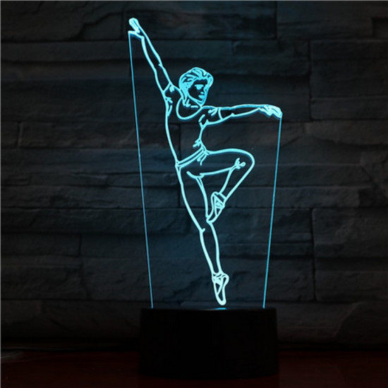 Balett Táncos 3D led lámpa