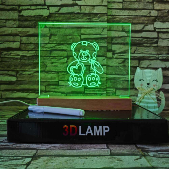 Rajzolható gyerekeknek 16*20 cm LED tábla