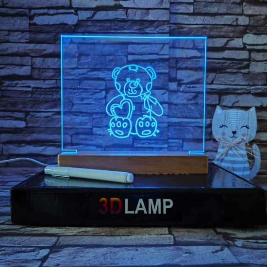 Rajzolható gyerekeknek 16*20 cm LED tábla