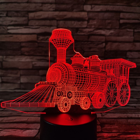 Vonat 4 3D led lámpa