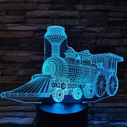 Vonat 4 3D led lámpa