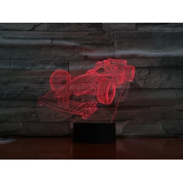 Forma1 autó 3D led lámpa