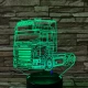 Kamion 7 színű 3D led lámpa