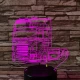 Kamion 7 színű 3D led lámpa