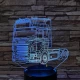 Kamion 7 színű 3D led lámpa