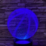 Kosárlabda 3 7 színű  3D led lámpa